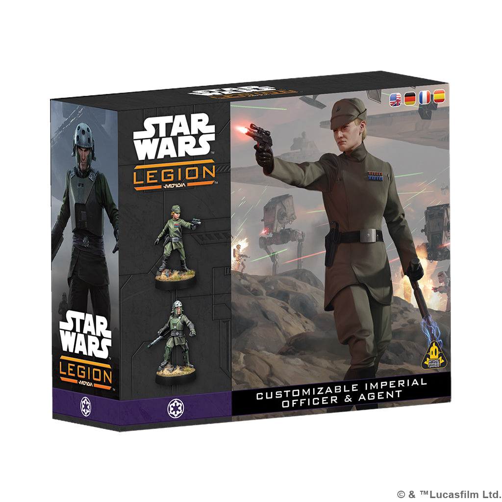 Star Wars Legion Customizable Imperial Officer & Agent Star Wars Minis Atomic Mass Games [SK]