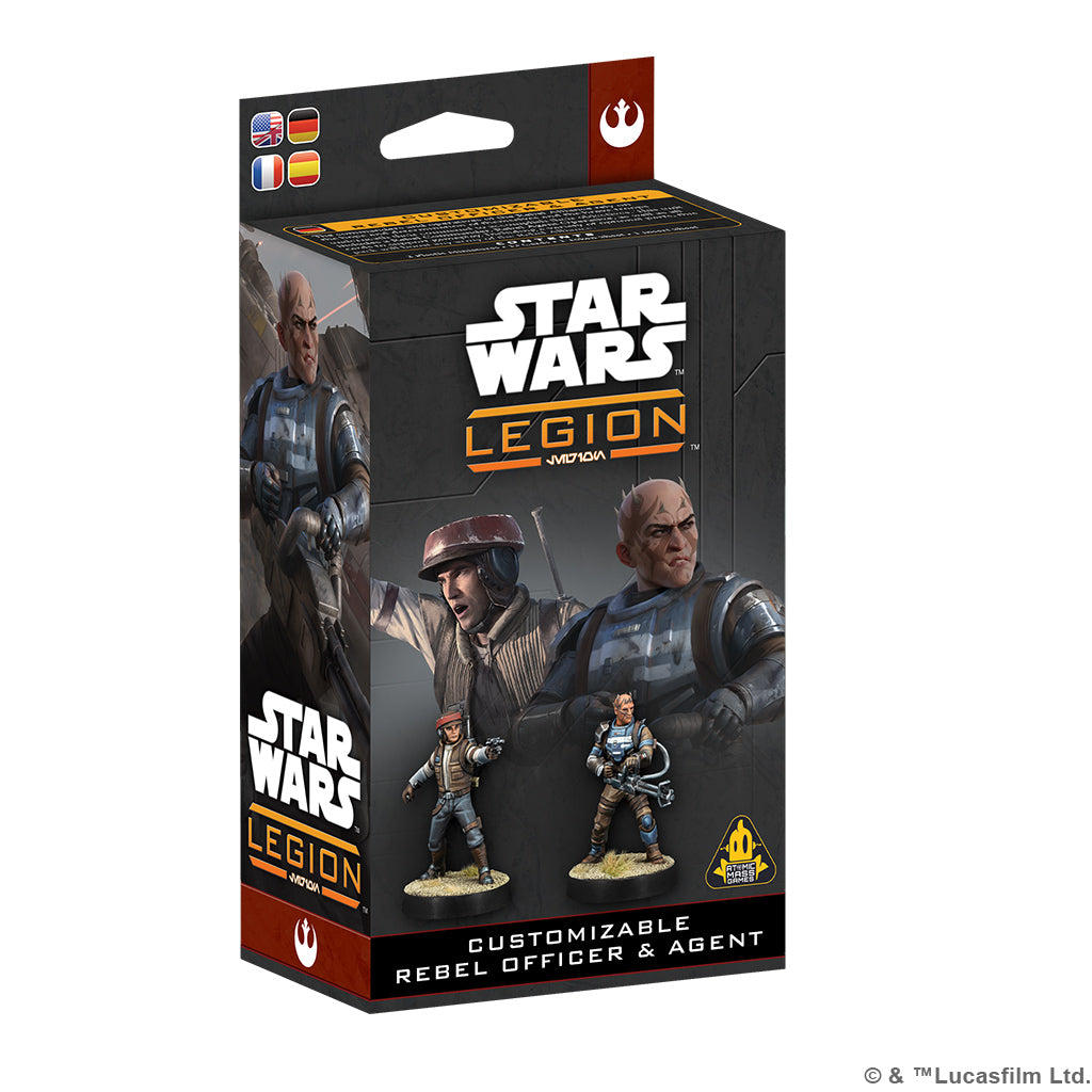 Star Wars Legion Customizable Rebel Officer & Agent Star Wars Minis Atomic Mass Games [SK]