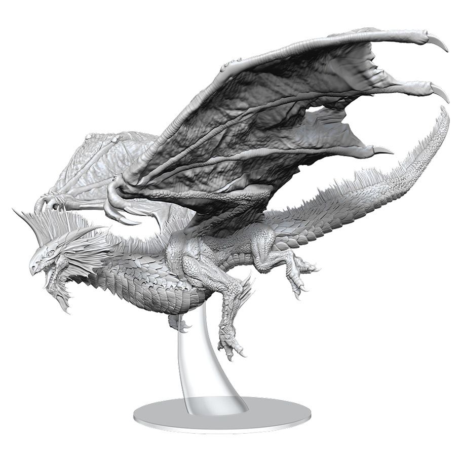 D&D Nolzur's Marvelous Miniatures Adult Silver Dragon (Unpainted) WizKids Minis WizKids [SK]   