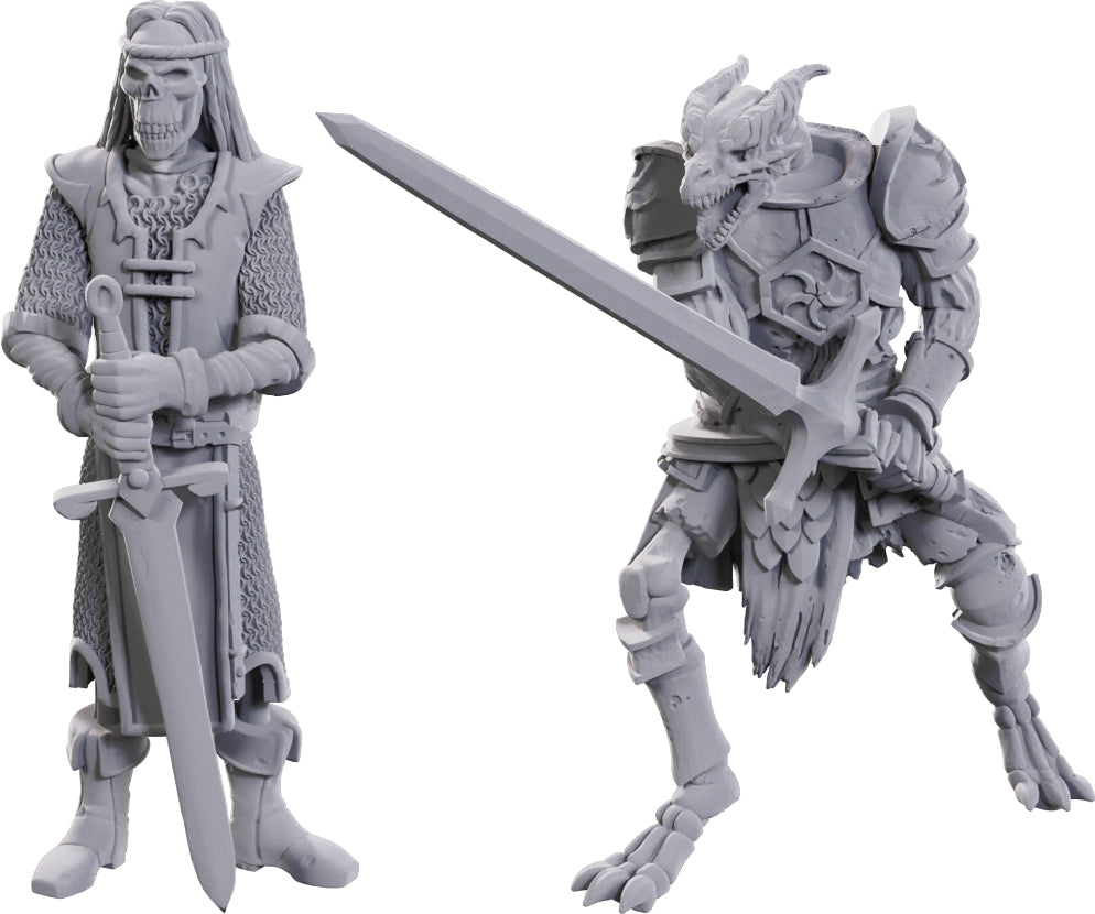 D&D Nolzur's Marvelous Unpainted Miniatures - 50th Anniversary Skeleton Knights WizKids Minis WizKids [SK]