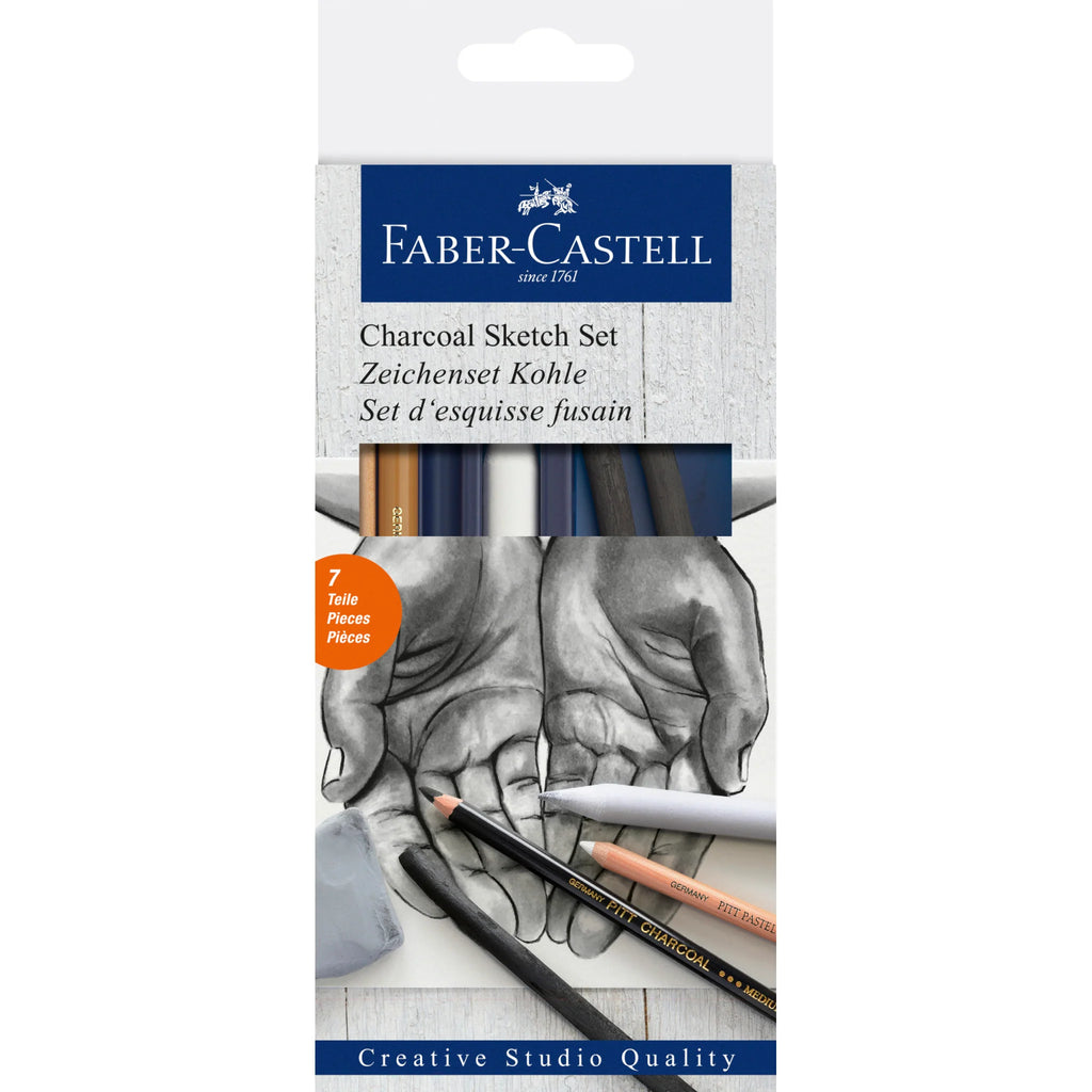 Faber-Castell Charcoal Sketch Set 7 Piece Art Supplies Faber-Castell [SK]   