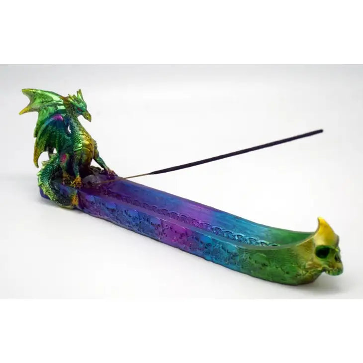 Multi-Color Dragon Incense Burner Giftware Fantasy Gifts [SK]   