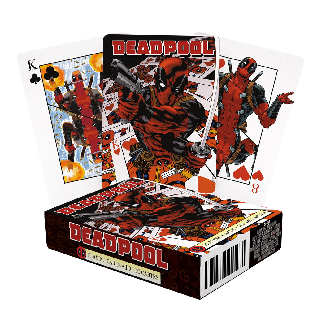 Marvel Deadpool Mirror Playing Cards Traditional Games AQUARIUS, GAMAGO, ICUP, & ROCK SAWS by NMR Brands [SK]   