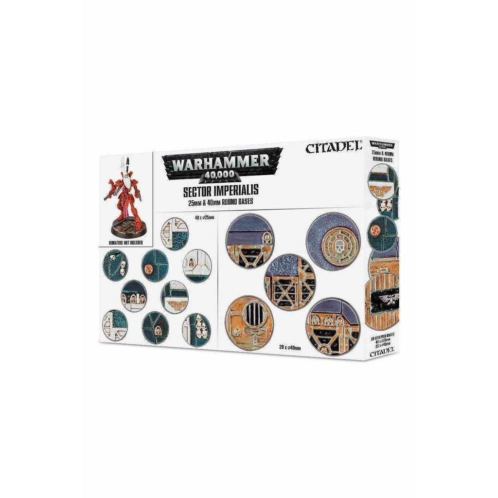 40K Sector Imperialis 25 & 40mm Round Bases Games Workshop Minis Games Workshop [SK]   