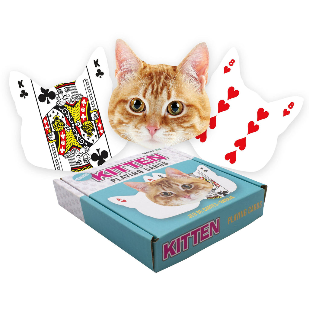 Kitten Shaped Playing Cards Traditional Games AQUARIUS, GAMAGO, ICUP, & ROCK SAWS by NMR Brands [SK]   
