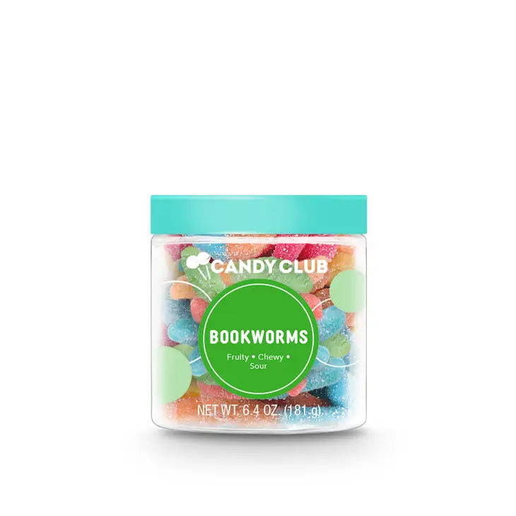 Candy Club Bookworms Mini Gummy Worms Concessions Candy Club [SK]   
