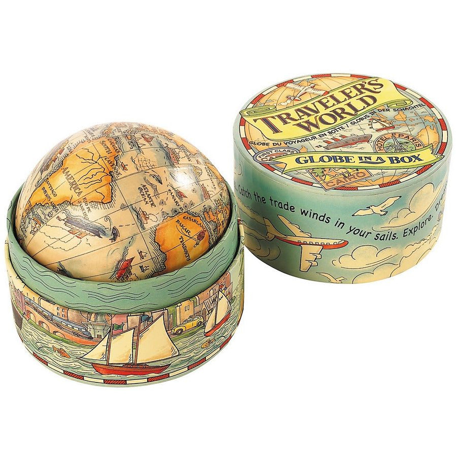 Traveler's Globe in a Box Novelty Authentic Models [SK]   
