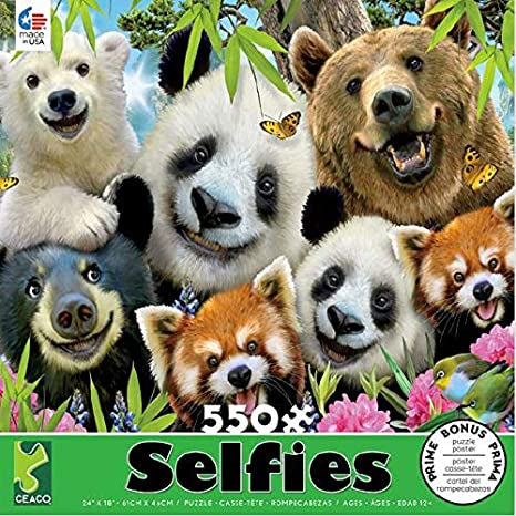 Selfies Bears 550 Piece Puzzle Puzzles Ceaco [SK]   