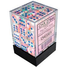 Chessex Festive Pop Art w/Blue 12mm D6 Dice Sets & Singles Chessex [SK]   