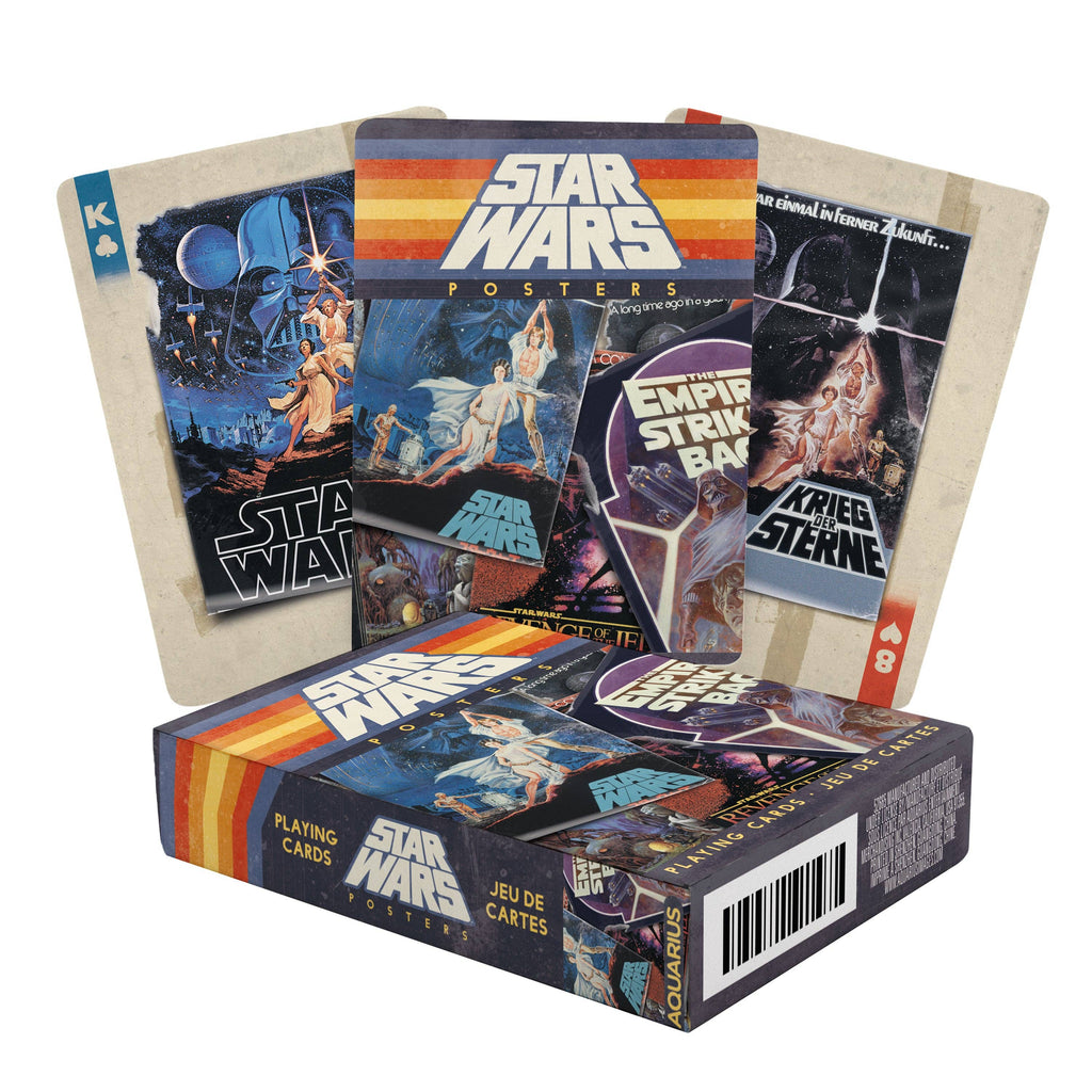 Star Wars Movie Posters Playing Cards Traditional Games AQUARIUS, GAMAGO, ICUP, & ROCK SAWS by NMR Brands [SK]   