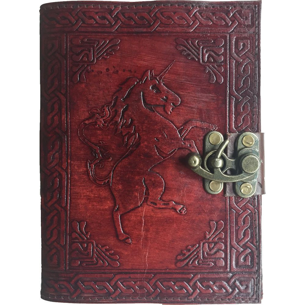Earthbound Unicorn Leather Journal 5x7 Giftware Earthbound Journals [SK]   
