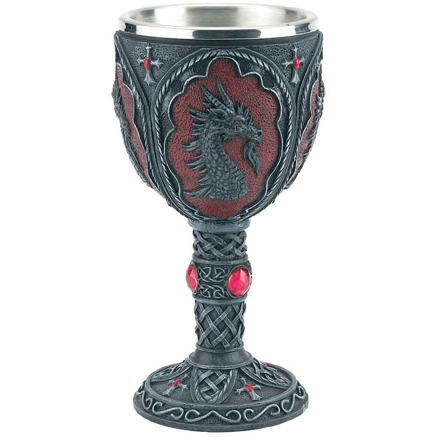 Dragon Chalice Red and Black Giftware Fantasy Gifts [SK]   