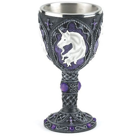 Unicorn Chalice Purple Giftware Fantasy Gifts [SK]   