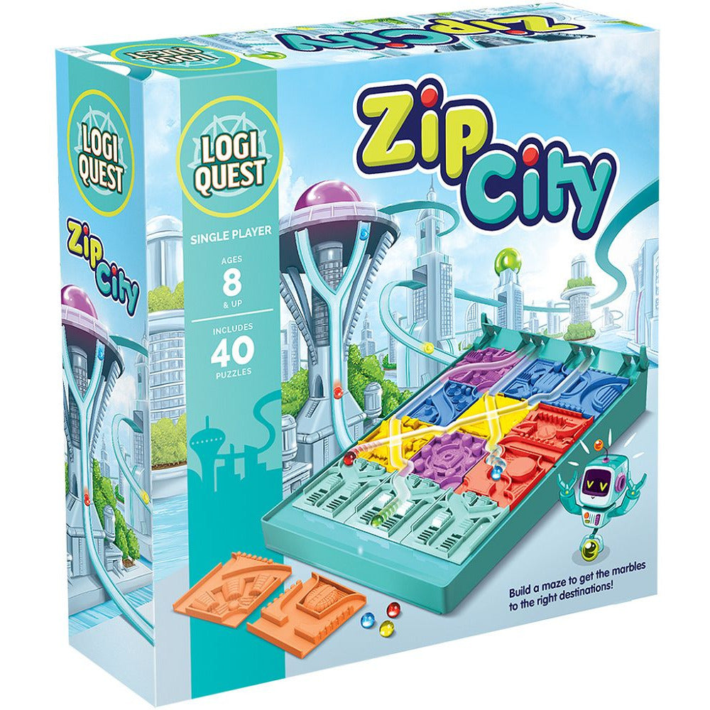 Zip City Logic Puzzle Activities Logi Quest [SK]   