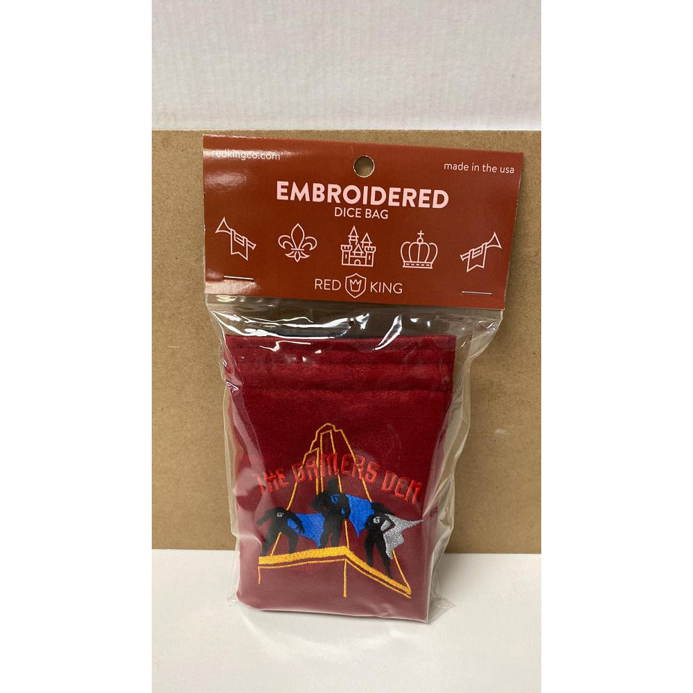 Gamers Den Dice Bag Red/Black Game Accessory Red King [SK]   