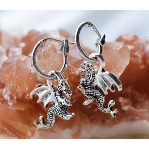 Small Silver Hoop - Dragon Accessories Spotlight Jewelry [SK]   