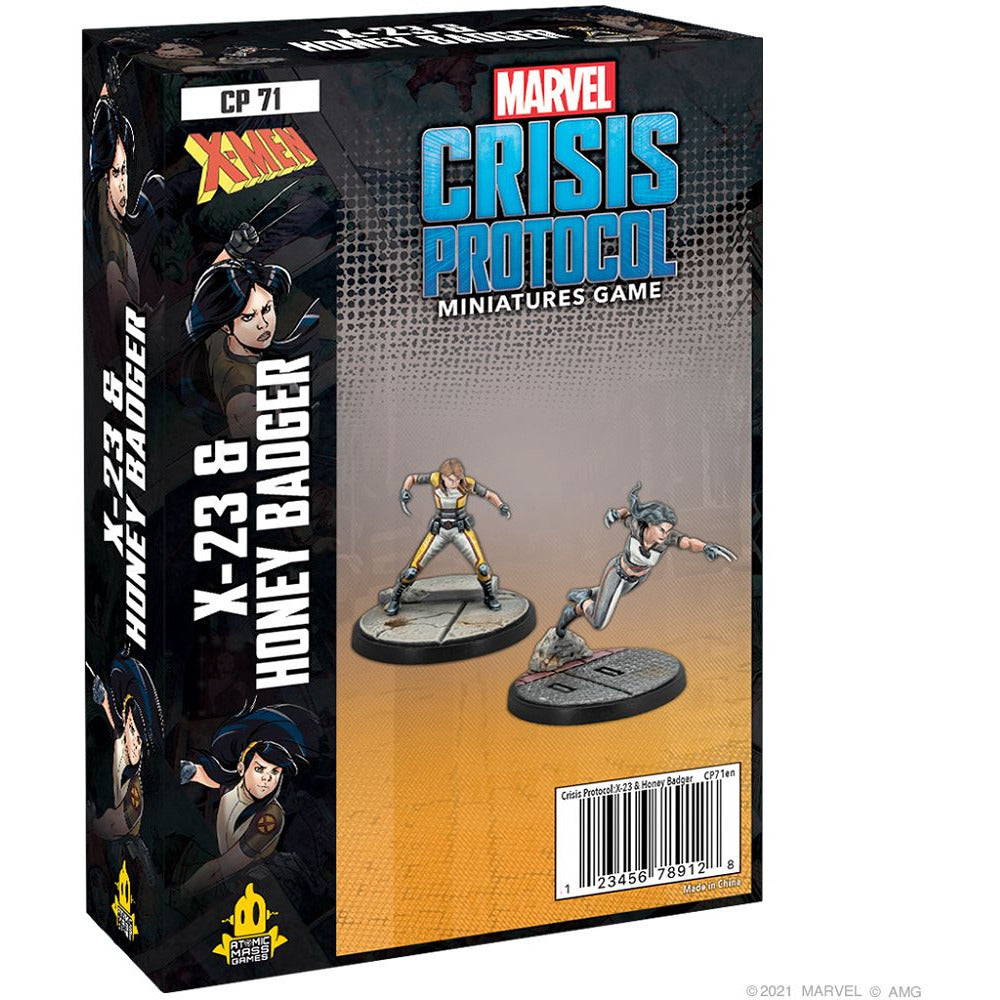 Marvel Crisis Protocol  X-23 & Honey Badger Minis - Misc Atomic Mass Games [SK]   