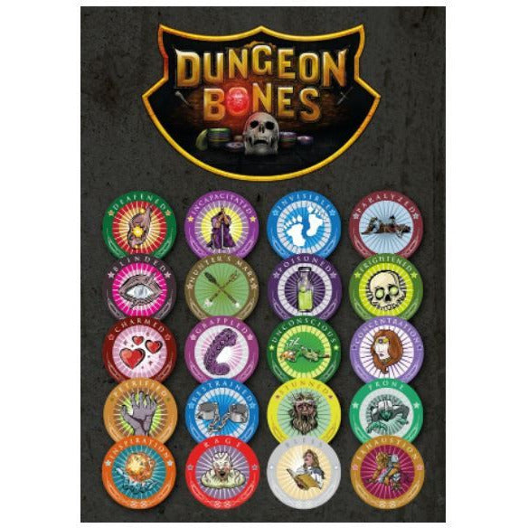 D&D Condition Chips RPGs - Misc Dungeon Bones [SK]   