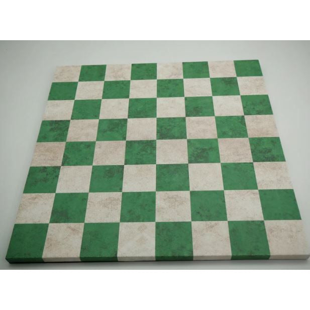 14.5" Faux Lether Green Chess Board Traditional Games Worldwise Imports [SK]   