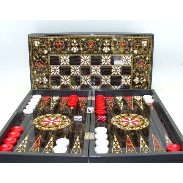 19" White Pistachio Backgammon Traditional Games Worldwise Imports [SK]   