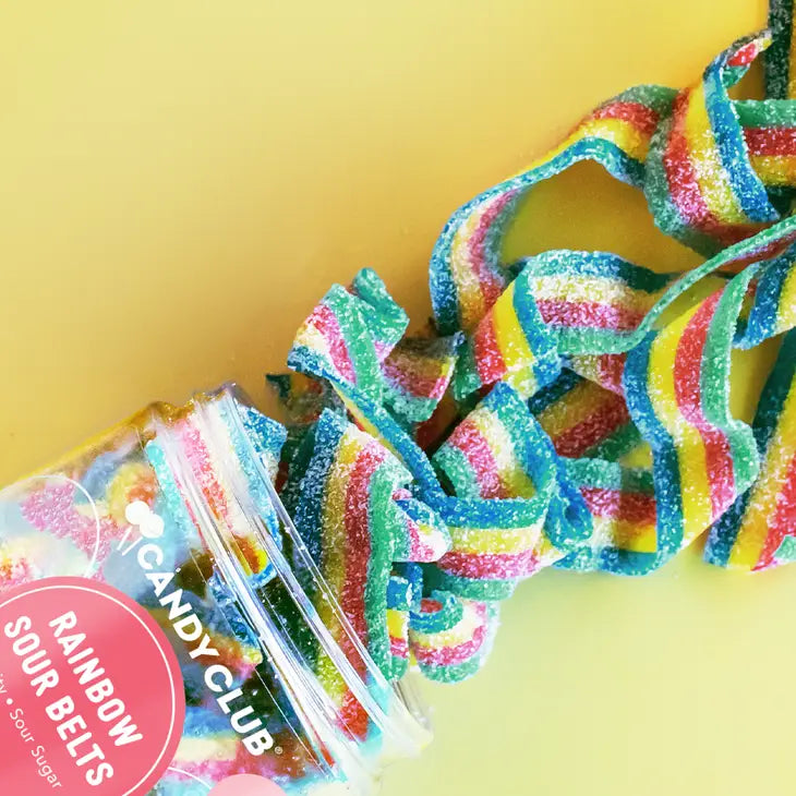 Candy Club Rainbow Sour Belts Concessions Candy Club [SK]   