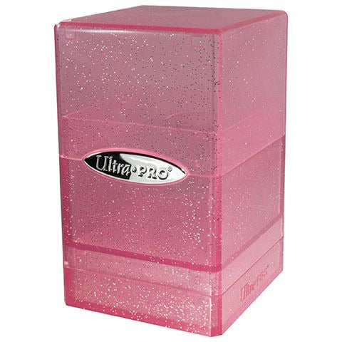 Ultra Pro Satin Tower Glitter Pink Card Supplies Ultra Pro [SK]   