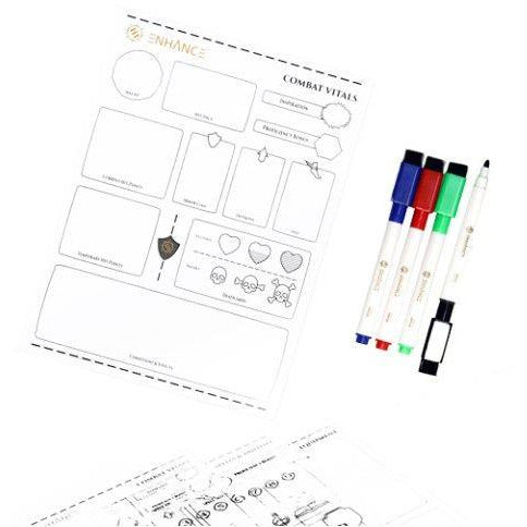 Acrylic Character Sheets for D&D 5E Game Accessory Enhance [SK]   
