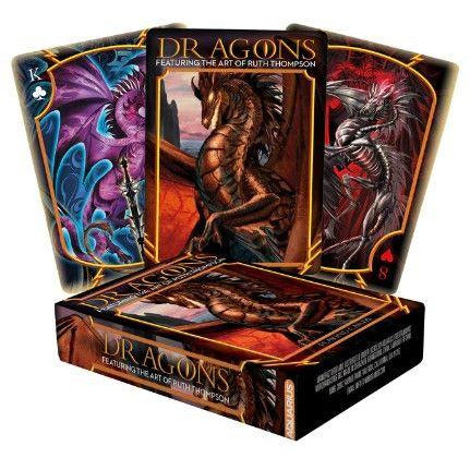 Dragons Playing Cards Traditional Games AQUARIUS, GAMAGO, ICUP, & ROCK SAWS by NMR Brands [SK]   