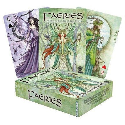 Faeries Playing Cards Traditional Games AQUARIUS, GAMAGO, ICUP, & ROCK SAWS by NMR Brands [SK]   