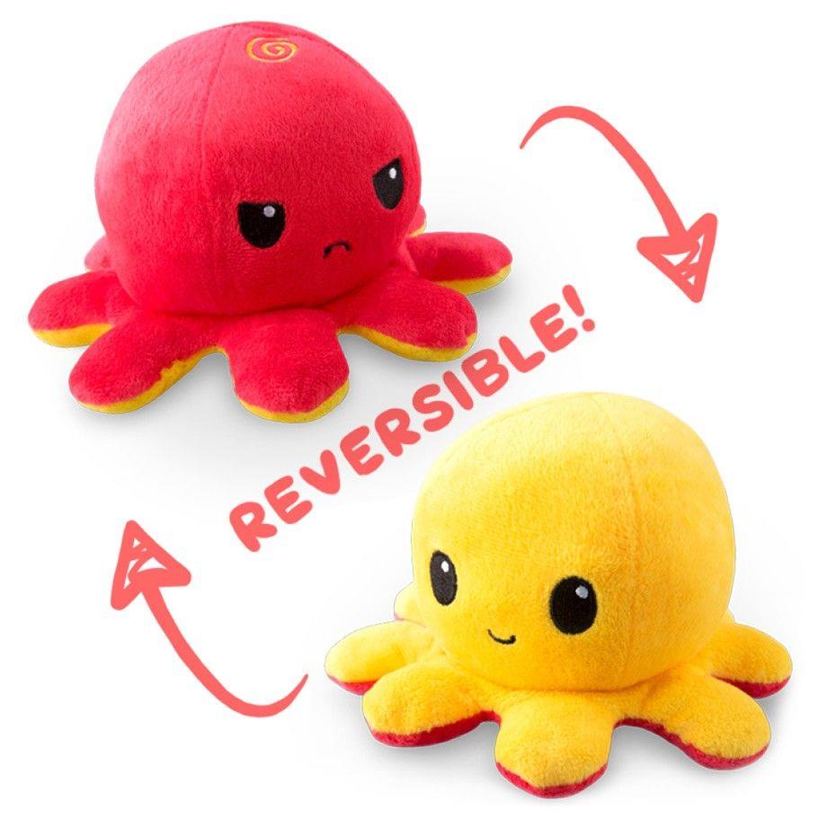 Reversible Octopus Red Yellow Plush Tee Turtle [SK]   