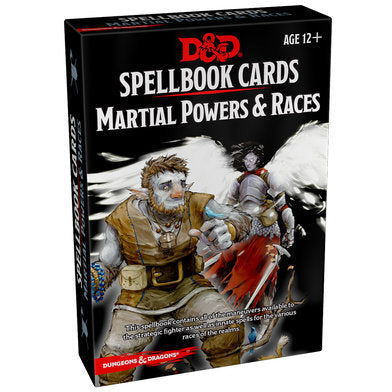 D&D 5th Edition Spellbook Cards: Martial Powers and Races D&D RPGs Wizards of the Coast [SK]   