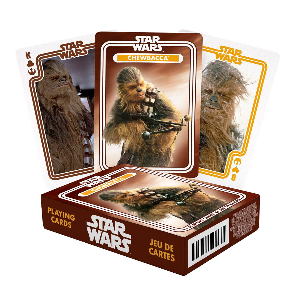 Star Wars Chewbacca Playing Cards Traditional Games AQUARIUS, GAMAGO, ICUP, & ROCK SAWS by NMR Brands [SK]   