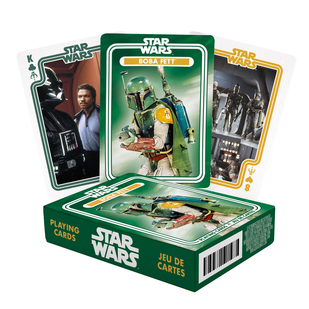 Star Wars Boba Fett Playing Cards Traditional Games AQUARIUS, GAMAGO, ICUP, & ROCK SAWS by NMR Brands [SK]   