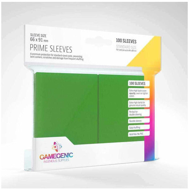 Gamegenic Prime Sleeves Green Card Supplies Gamegenic [SK]   