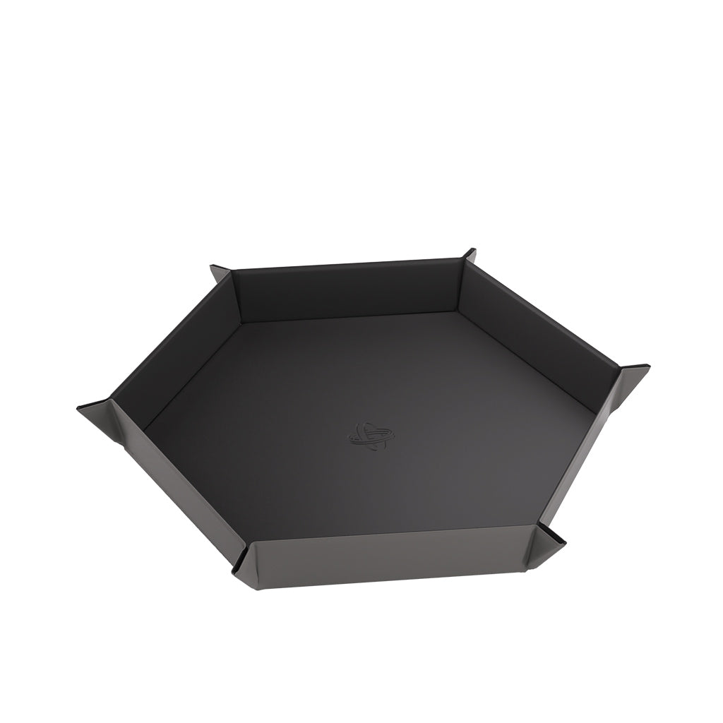 Gamegenic Hexagonal Magnetic Dice Tray Game Accessory Gamegenic [SK] Black/Gray  