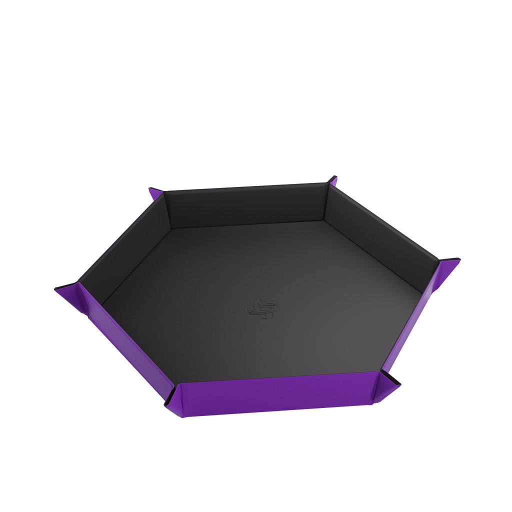 Gamegenic Hexagonal Magnetic Dice Tray Game Accessory Gamegenic [SK] Black/Purple  