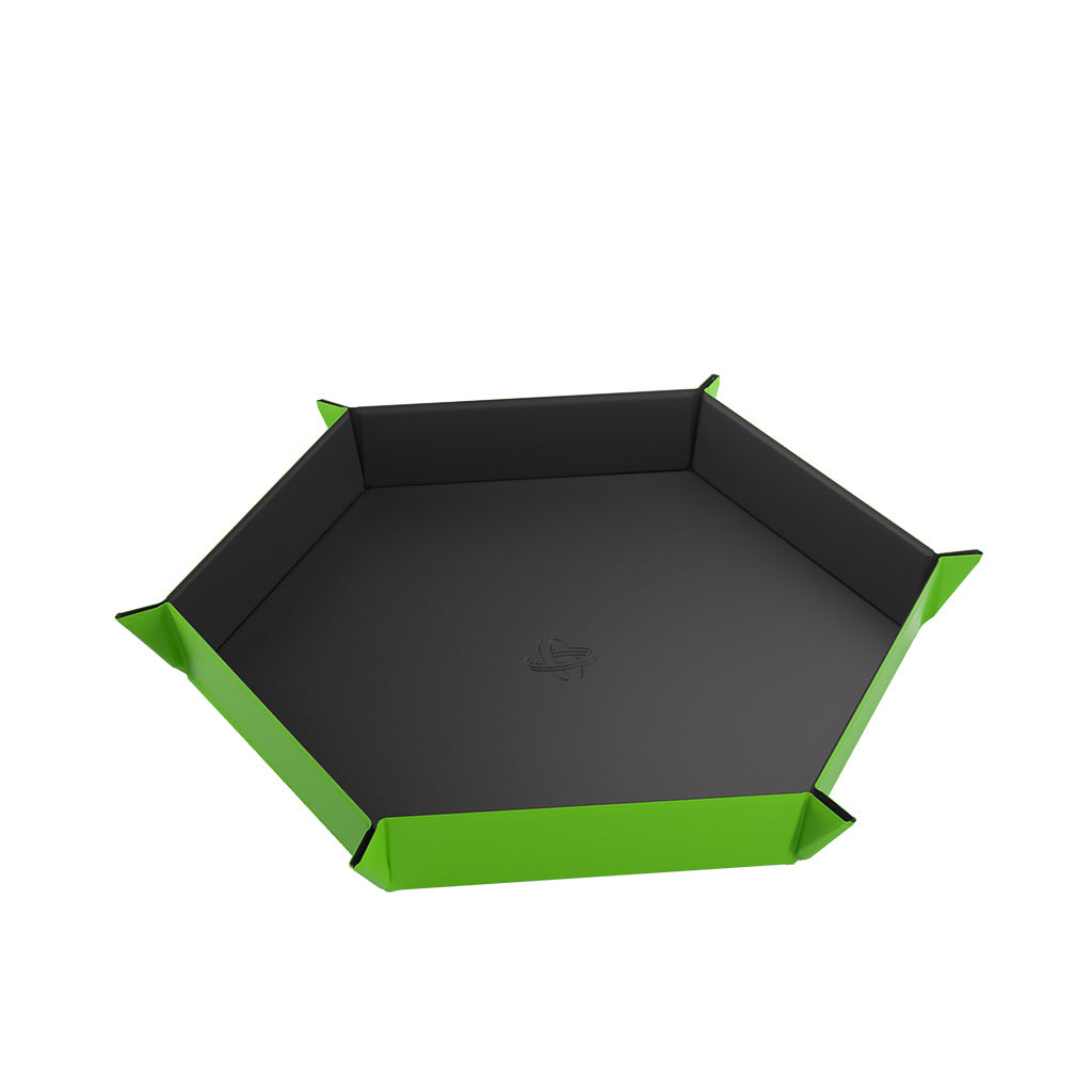Gamegenic Hexagonal Magnetic Dice Tray Game Accessory Gamegenic [SK] Black/Green  