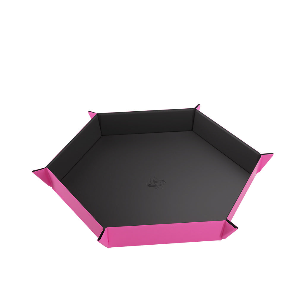 Gamegenic Hexagonal Magnetic Dice Tray Game Accessory Gamegenic [SK] Black/Pink  