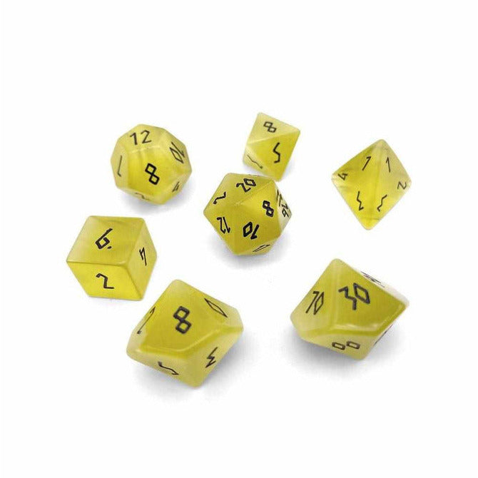 Norse Foundry Catseye Dice Set Yellow Dice Sets & Singles Norse Foundry [SK]   