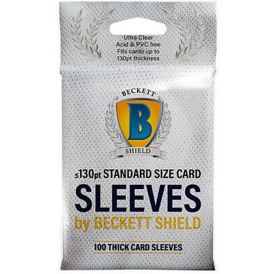 Beckett 130pt Standard Size Card Sleeves Card Supplies Beckett [SK]   