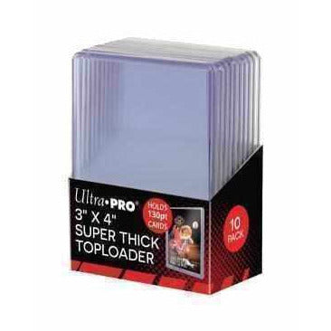 Ultra-Pro 3" X 4" Super Thick 130PT Toploader 10ct Card Supplies Ultra Pro [SK]   