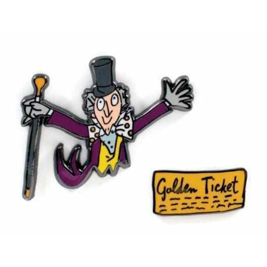 Willy Wonka Pin Set Accessories Unemployed Philosopher's Guild [SK]   