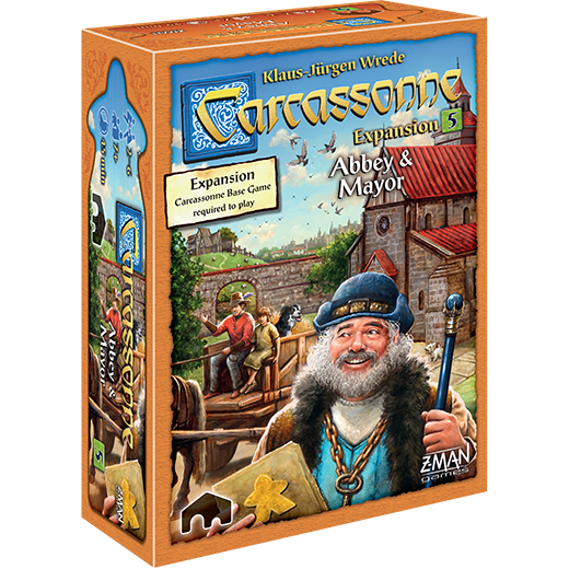 Carcassonne Expansion 5 Abbey & Mayor Board Games Z-Man Games [SK]   