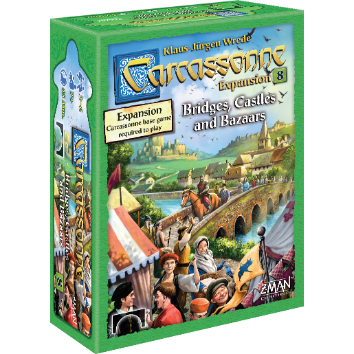 Carcassonne Expansion 8 Bridges, Castles, & Bazaars Board Games Z-Man Games [SK]   