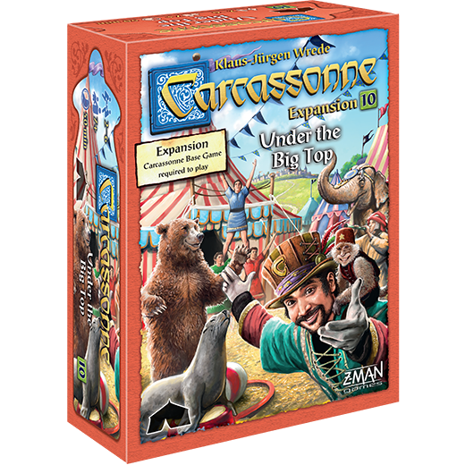 Carcassonne Expansion 10 Under the Big Top Board Games Z-Man Games [SK]   